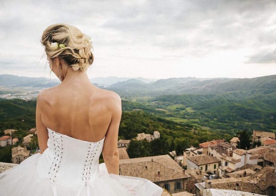 A Wedding A Thousand Meters Up In The Air At Castello Baronale di Collalto Sabino
