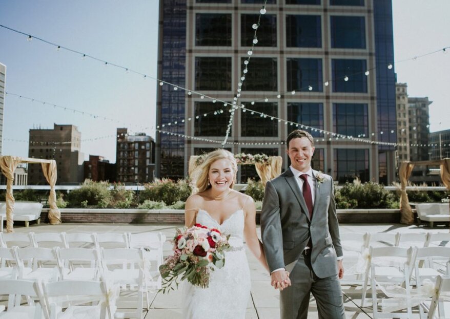 Jacqueline and Andrew's Gorgeous City Wedding in Indianapolis